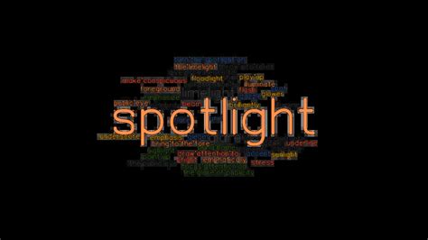 spot lighting definition|spotlight definition synonyms.